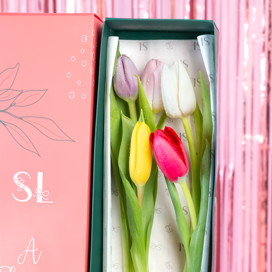 CAJA 5 TULIPANES SAN VALENTÍN