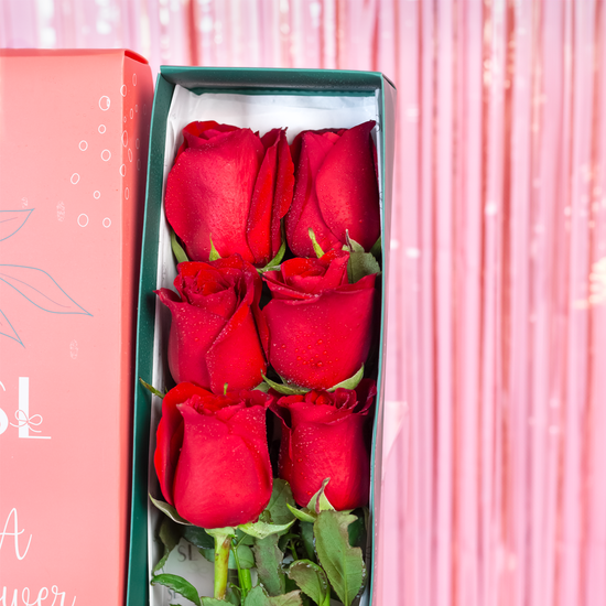 CAJA 6 ROSAS SAN VALENTÍN