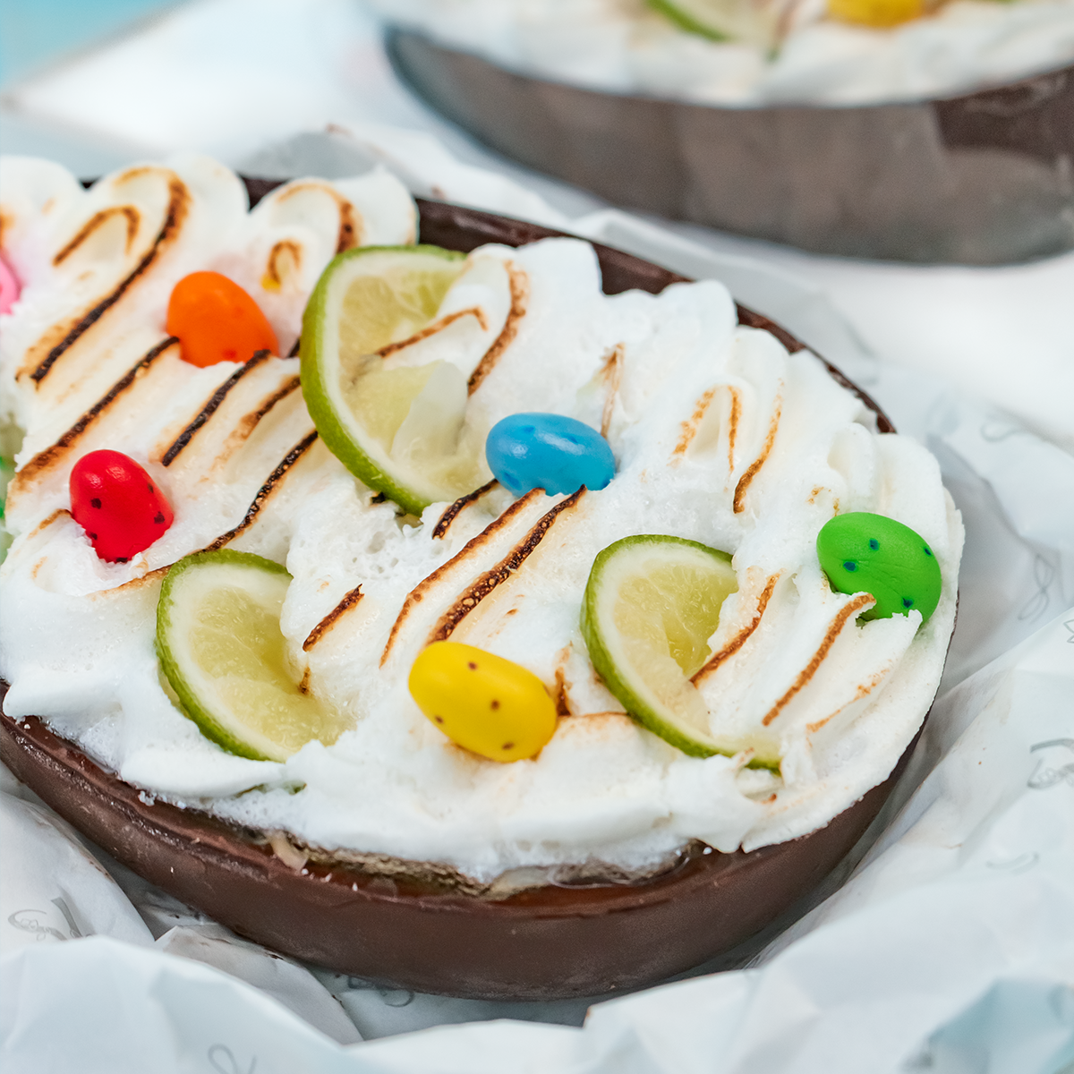 MEDIO HUEVO PASCUA PIE DE LIMÓN