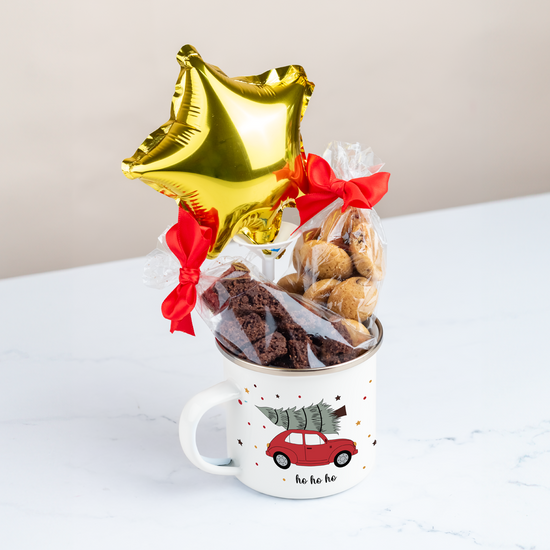 TAZA METALICA NAVIDAD CON DULCES